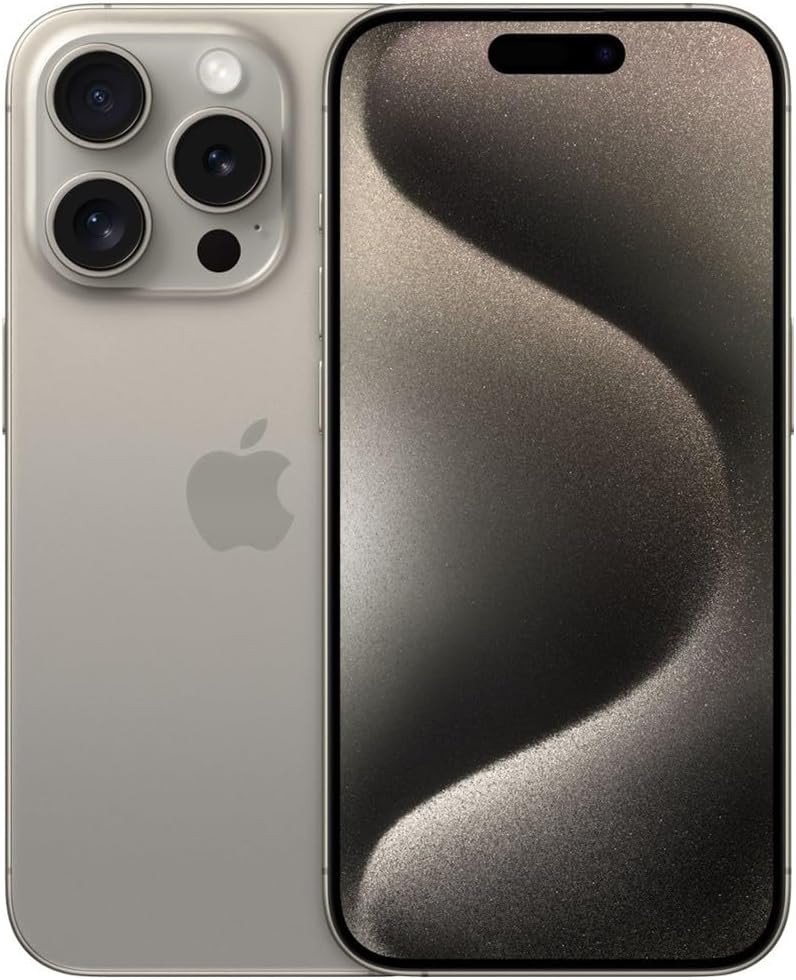 iPhone 15 Pro Max, 512 GB, Titanio Natural - Desbloqueado (Renovado)